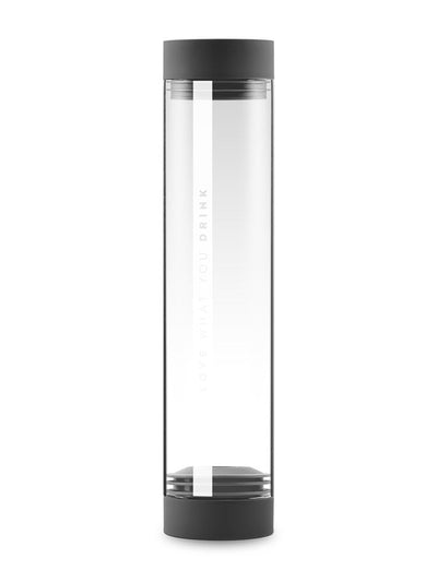 VitaJuwel Sana Crystal Water Carafe, Lava Black without GemPod
